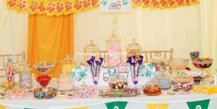 kid's birthday party sweet shop, sweets table Nottingham, Doncaster, Mansfield, Chesterfield, Sheffield, Lincoln, Derby, Worksop